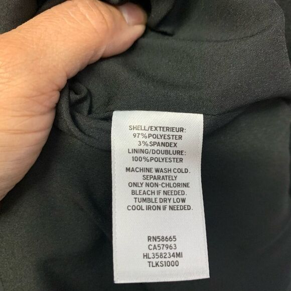 Chelsea28 Black One Shoulder Draped Ruffle Shift Dress Little Black Dress Size 4 - Picture 6 of 6